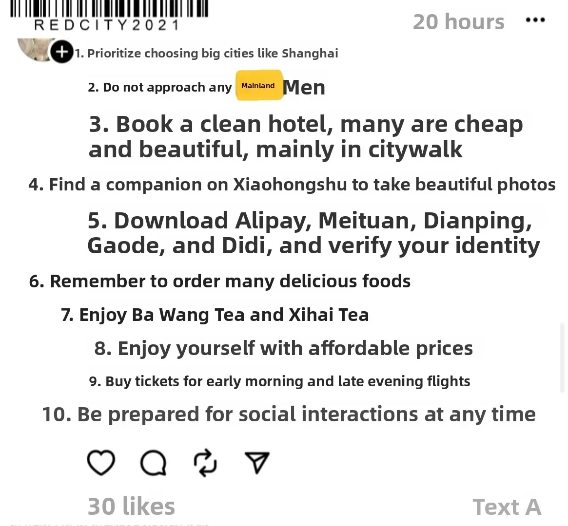 Taiwanese Friend's Solo Trip Through Mainland China: City Takeaways (Part 1) 3